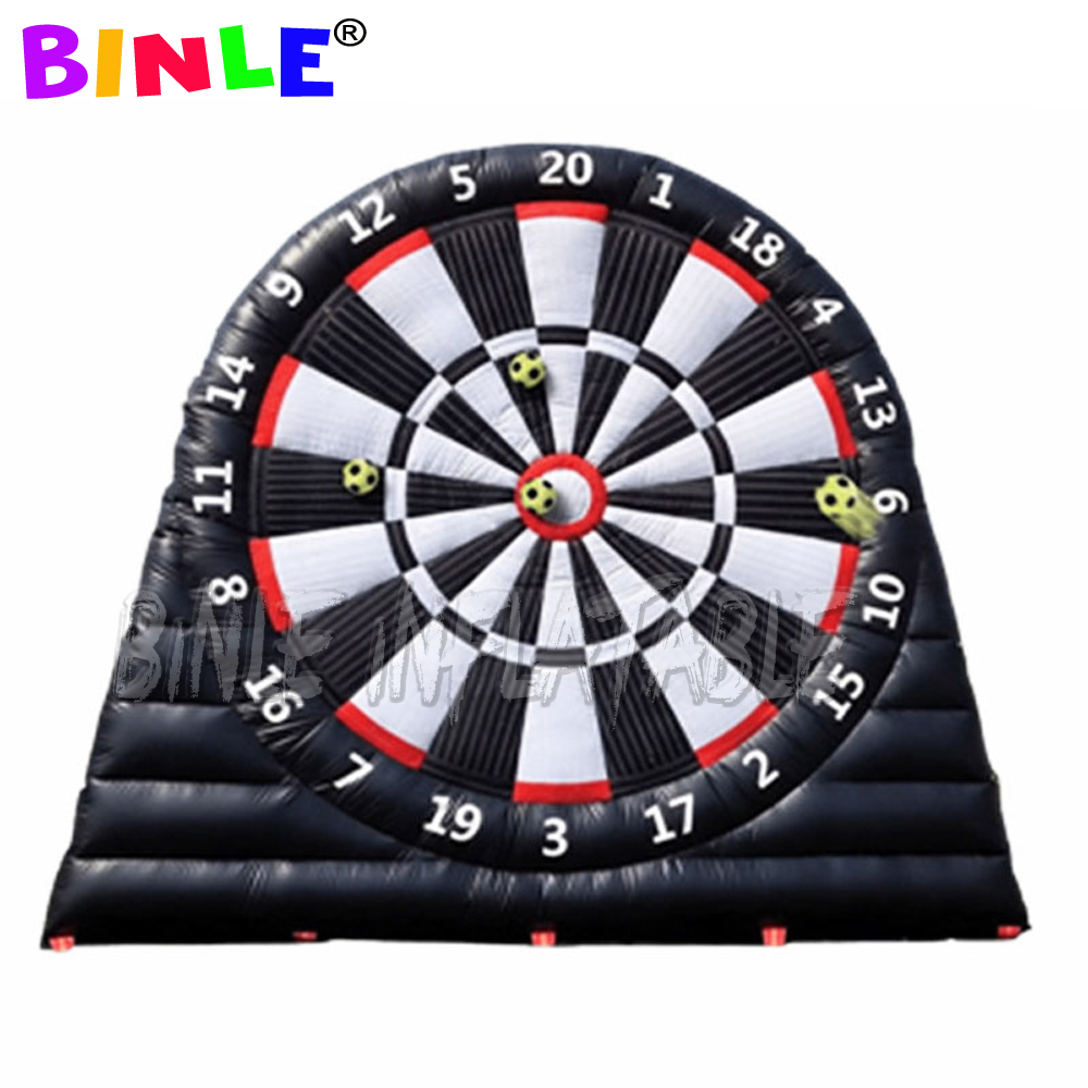 Customized inflatable Soccer dart board football kick dartboard target Sport Games Sticky Ball Shooting for sale