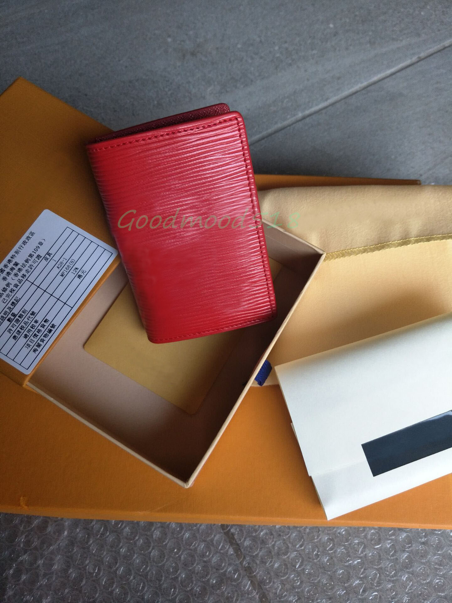 New Arrival Women red Wallet Leather Water ripple Coin Purse Card Holder Handbag serial number Clutch bag Cell Phone Pocket id clutch purse with original box dust bag, Customize
New Arrival Women red Wallet Leather Water ripple Coin Purse Card Holder Handbag serial number Clutch bag Cell Phone Pocket id clutch purse with original box dust bag, Customize