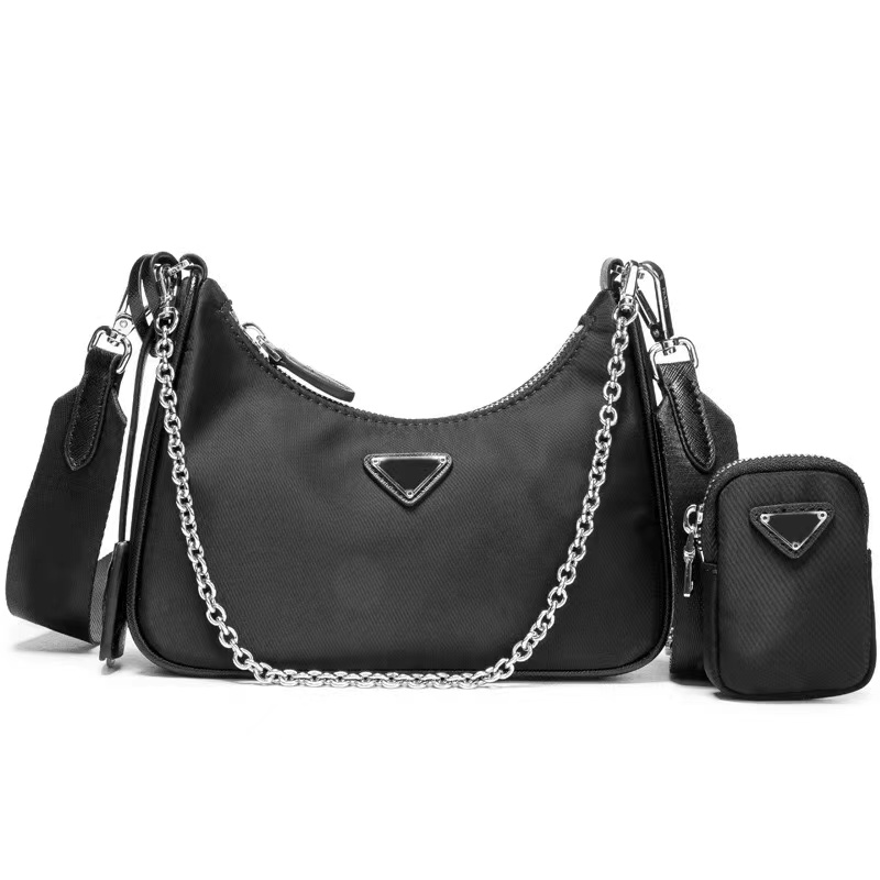 Luxury designer women's shoulder bag classic nylon canvas can slant back fashion leisure style, the quality waterproof fabric