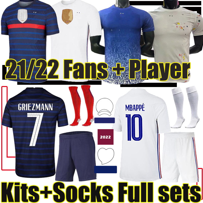 Kits sock Full sets BENZEMA 2021 france soccer jerseys MBAPPE GRIEZMANN POGBA GIROUD KANTE Maillot de Euro THAUVIN VARANE football shirt fan, Black
Kits sock Full sets BENZEMA 2021 france soccer jerseys MBAPPE GRIEZMANN POGBA GIROUD KANTE Maillot de Euro THAUVIN VARANE football shirt fan, Black