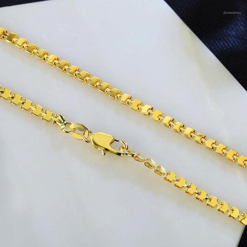 2mm Square Chain Necklace For Women Korean Gold Color Men Necklaces & Pendants Jewelry 16 18 20 22 24 Inch Chains
2mm Square Chain Necklace For Women Korean Gold Color Men Necklaces & Pendants Jewelry 16 18 20 22 24 Inch Chains