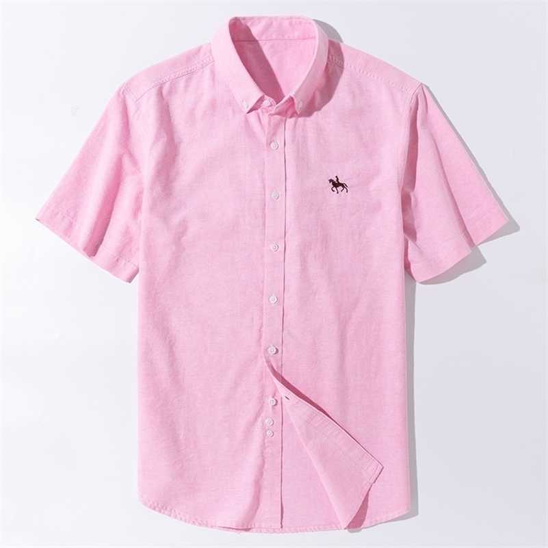 Summer Short Sleeve Turndown Collar Regular Fit Oxford Fabric 100% Cotton Excellent Comfortable Business Men Casual Shirts 210410, Navy
Summer Short Sleeve Turndown Collar Regular Fit Oxford Fabric 100% Cotton Excellent Comfortable Business Men Casual Shirts 210410, Navy
