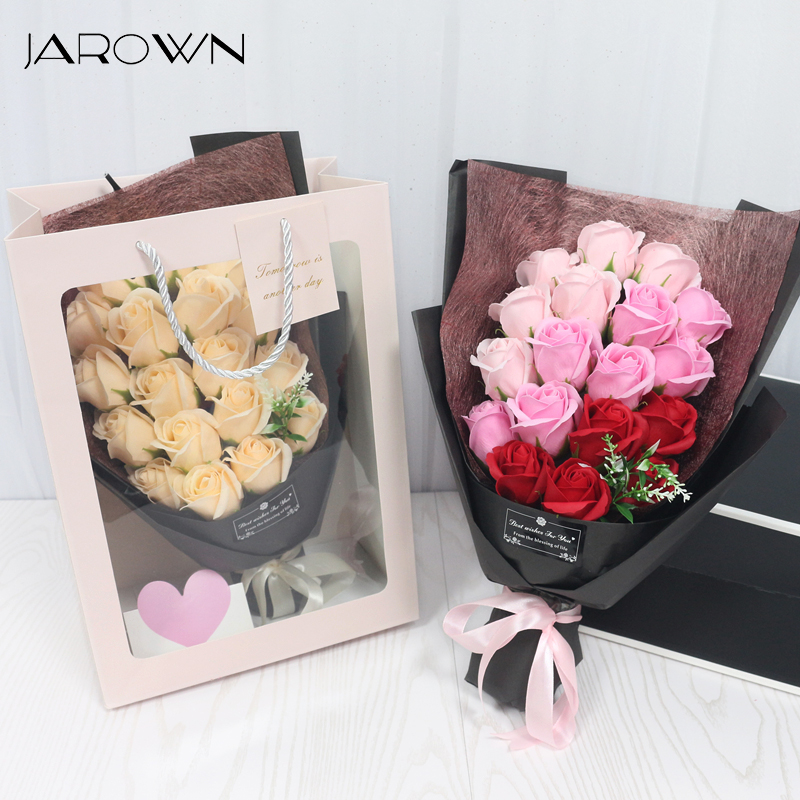 JAROWN Artificia Soap Fower Rose Bouquet Gift Bags Vaentines Day Birthday Gift Christmas Wedding Home Decor Fower Fores
JAROWN Artificia Soap Fower Rose Bouquet Gift Bags Vaentines Day Birthday Gift Christmas Wedding Home Decor Fower Fores