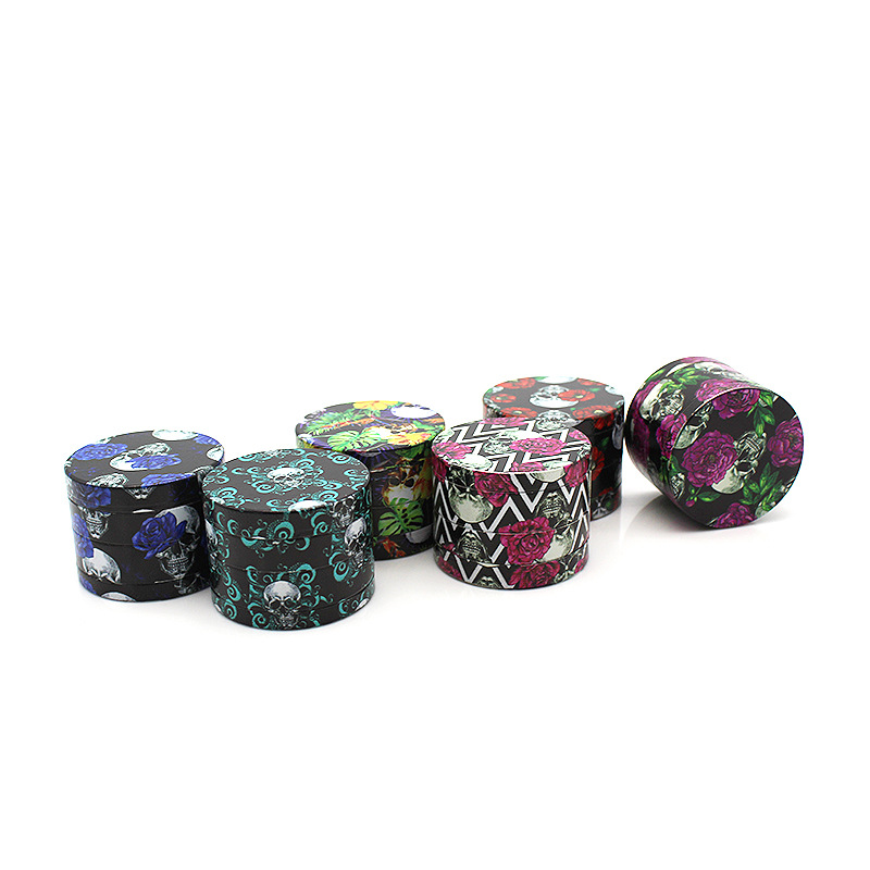 Flat plate printing smoking grinder rose skull crusher Gaunt Tobacco Herb Grinders with 4 layers 50*38mm
Flat plate printing smoking grinder rose skull crusher Gaunt Tobacco Herb Grinders with 4 layers 50*38mm
