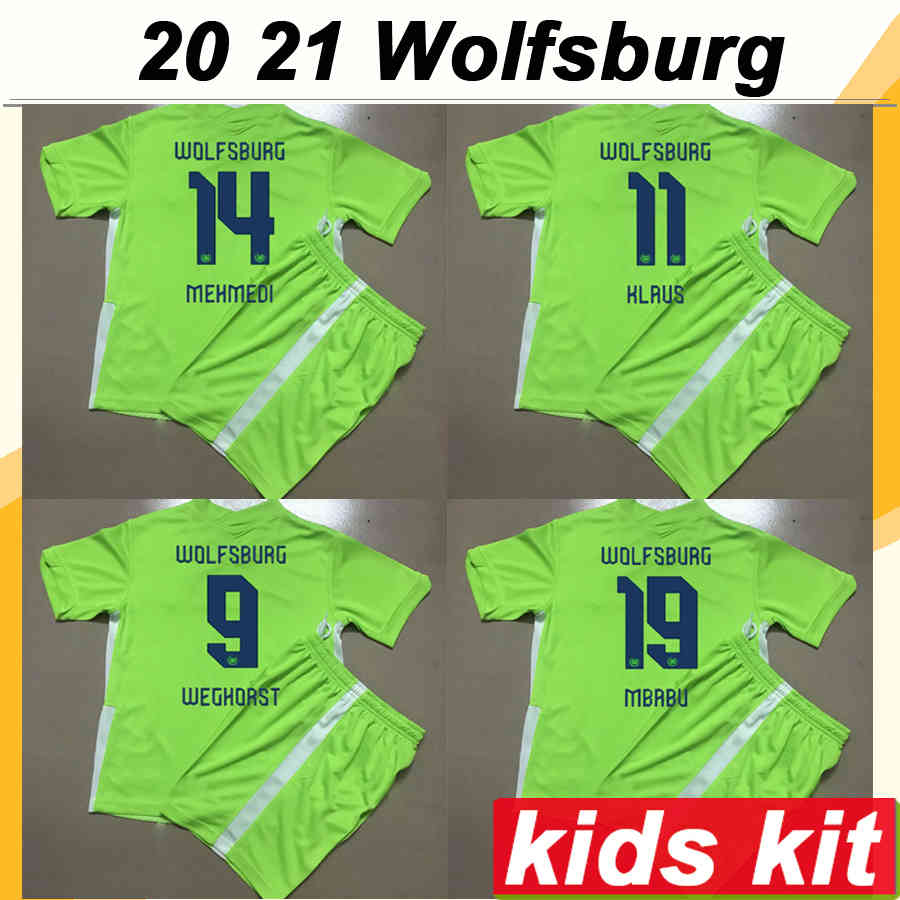 21 20 Wolfsburg STEFFEN WEGHORST ARNOLD Kids Kit Soccer Jerseys MEHMEDI MBABU GINCZEK KLAUS Home Football Shirt Short Sleeves Child Uniforms, Black
21 20 Wolfsburg STEFFEN WEGHORST ARNOLD Kids Kit Soccer Jerseys MEHMEDI MBABU GINCZEK KLAUS Home Football Shirt Short Sleeves Child Uniforms, Black