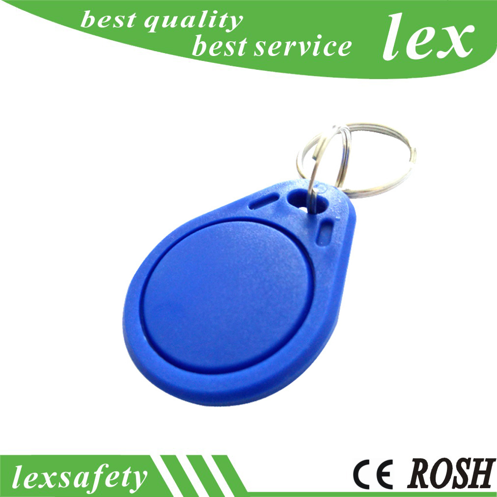 Factory prices High Quality EM4100 125khz Card 100pcs/lot ISO11785 ABS RFID ID Key Chain Rings Custom Plastic Key Ring Tag Cards