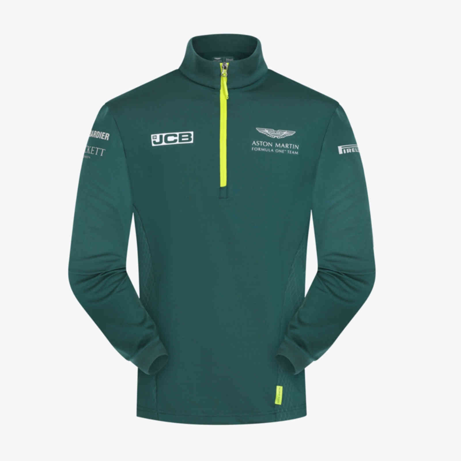 F1 Aston Martin Racing Team Brand Suit Men ' Casual Sweatshirt Fall Winter Half Zipper Pure Color Pullover, Green
F1 Aston Martin Racing Team Brand Suit Men ' Casual Sweatshirt Fall Winter Half Zipper Pure Color Pullover, Green
