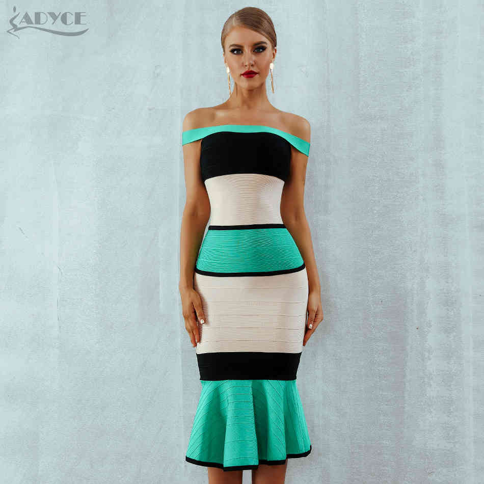 Summer Green Bandage Dress Women Sexy Slash Neck Short Sleeve Off Shoulder Club Celebrity Evening Party 210423