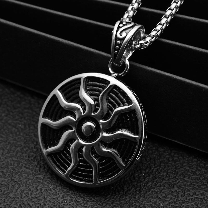 Pendant Necklaces Mens Round Sun Nameplate Stainless Steel Big Necklace Hip Hop Fashion Punk 2021 Jewelry On The Neck Wholesale, Silver
Pendant Necklaces Mens Round Sun Nameplate Stainless Steel Big Necklace Hip Hop Fashion Punk 2021 Jewelry On The Neck Wholesale, Silver