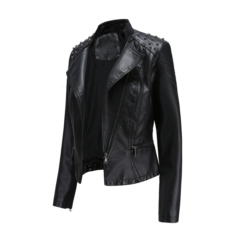 Women's Jackets Leather jacket from the fake plutonium of women Autumn long sleeve fashion motorcycle zipper black leather outerwear A0UU, 1# shoe box
Women's Jackets Leather jacket from the fake plutonium of women Autumn long sleeve fashion motorcycle zipper black leather outerwear A0UU, 1# shoe box