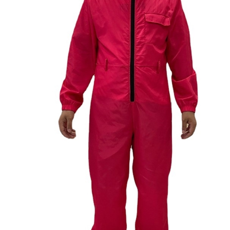 11Squid game red guards the same bodysuit Korean drama Cosplay suit, Squid game red bodysuit (without belt)
11Squid game red guards the same bodysuit Korean drama Cosplay suit, Squid game red bodysuit (without belt)