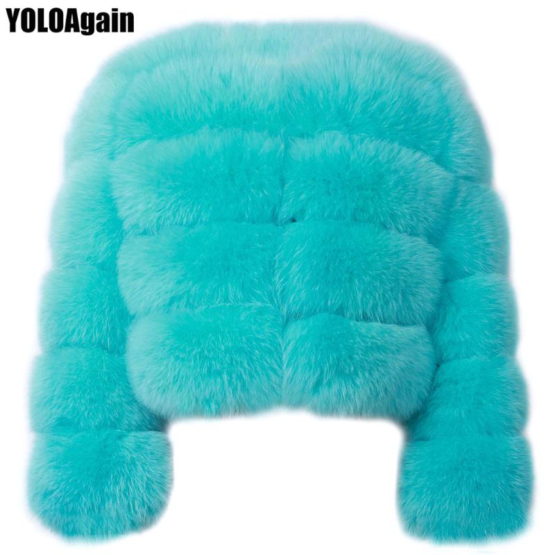 Women' Fur & Faux YOLOAgain High Quality Winter Warm Women Real Jacket Coat, As shown