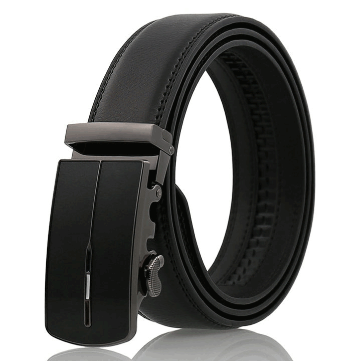 Fashion Men's Business Belt,Automatic Buckle Slide Ratchet Belts For Men Genuine Leather,Trim To Fit, Black
Fashion Men's Business Belt,Automatic Buckle Slide Ratchet Belts For Men Genuine Leather,Trim To Fit, Black