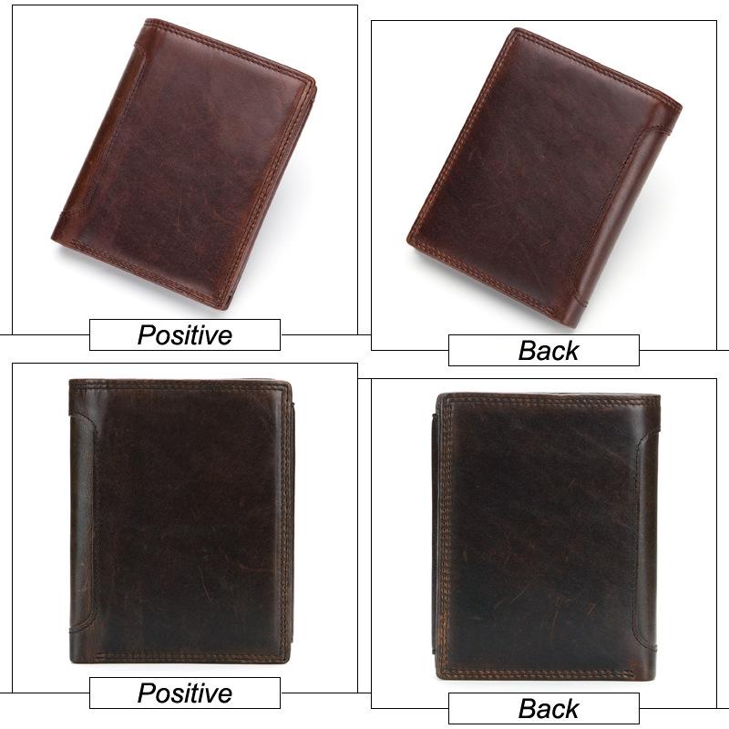 Classic Men's Casual Wallet Made from 100% Real Cow Leather  Perfect Size for Daily Use