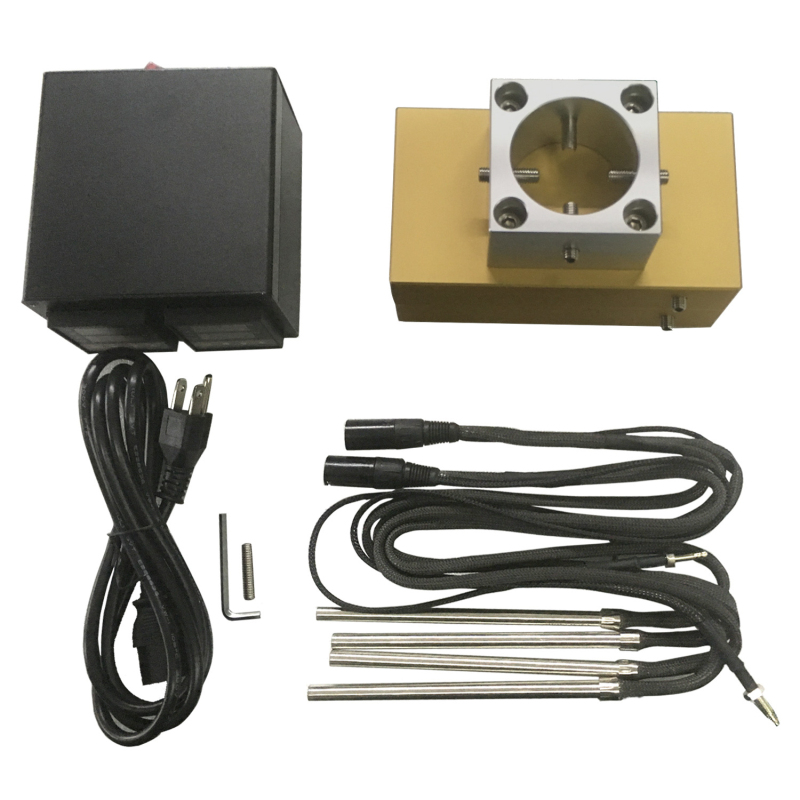 Max 20 Ton Pressure 47inch Rosin Press Plate Heat Aluminum Dual Pressing Plates with Temp Controller PID Box for Wax Dab Oil Hydr