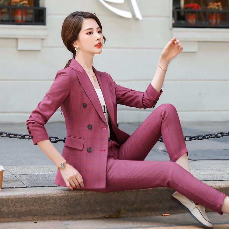 Fashion Latest Ladies Plaid Pant Suit Green Red Uniform Design Formal 2 Piece Double Breasted Blazer Set for Women, Red 2 piece set
Fashion Latest Ladies Plaid Pant Suit Green Red Uniform Design Formal 2 Piece Double Breasted Blazer Set for Women, Red 2 piece set