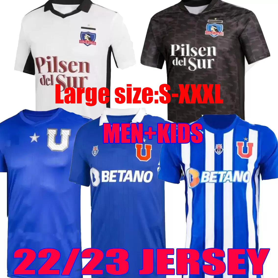 S-XXXL 2022 2023 Universidad de Chile soccer jerseys pre-season kit Special 22 23 colo colo football shirts home blue white away third 3rd men+kids football kit, 2022 colo colo home
S-XXXL 2022 2023 Universidad de Chile soccer jerseys pre-season kit Special 22 23 colo colo football shirts home blue white away third 3rd men+kids football kit, 2022 colo colo home