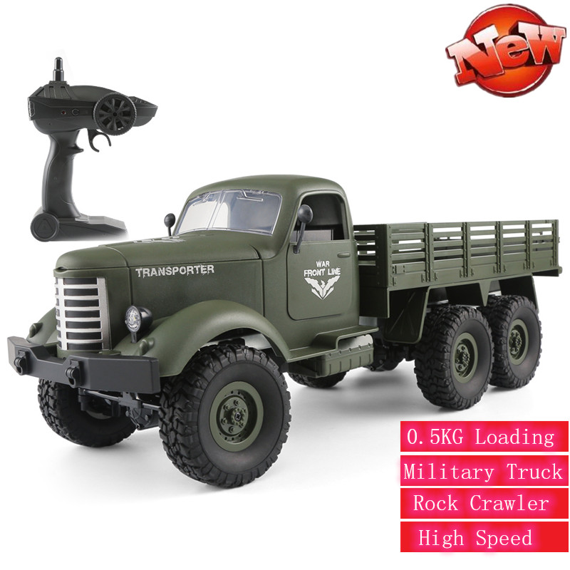 2.4G 1/16 RC Truck 4WD RC Off-road Crawler Military Truck Army Car 0.5KG Loding Transporter Millitary Truck Car Toy Model gifts
2.4G 1/16 RC Truck 4WD RC Off-road Crawler Military Truck Army Car 0.5KG Loding Transporter Millitary Truck Car Toy Model gifts