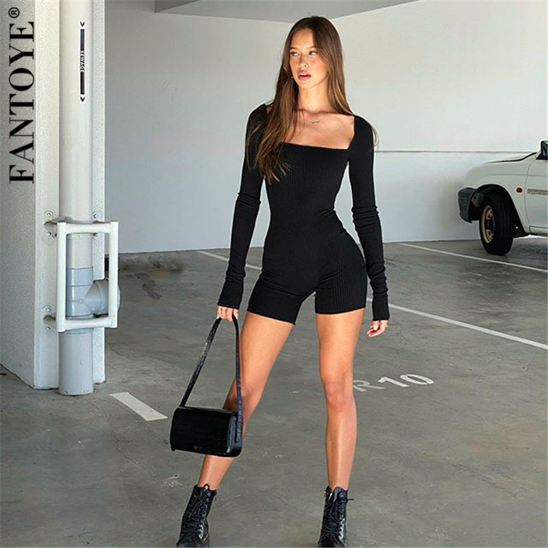 2011fantoye 2021 ribbed rompers for summer women long sleeve skinny playsuit black basic female overalls short jumpsuit new, Black;white
2011fantoye 2021 ribbed rompers for summer women long sleeve skinny playsuit black basic female overalls short jumpsuit new, Black;white