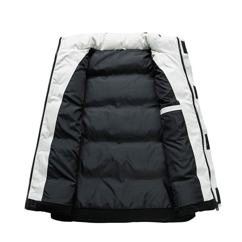 Men Jacket Vests With Pockets Fashion Stand Collar Keep Warm Windbreaker Sleeveless Waistcoat Plus Size Vest Down Men's Jackets