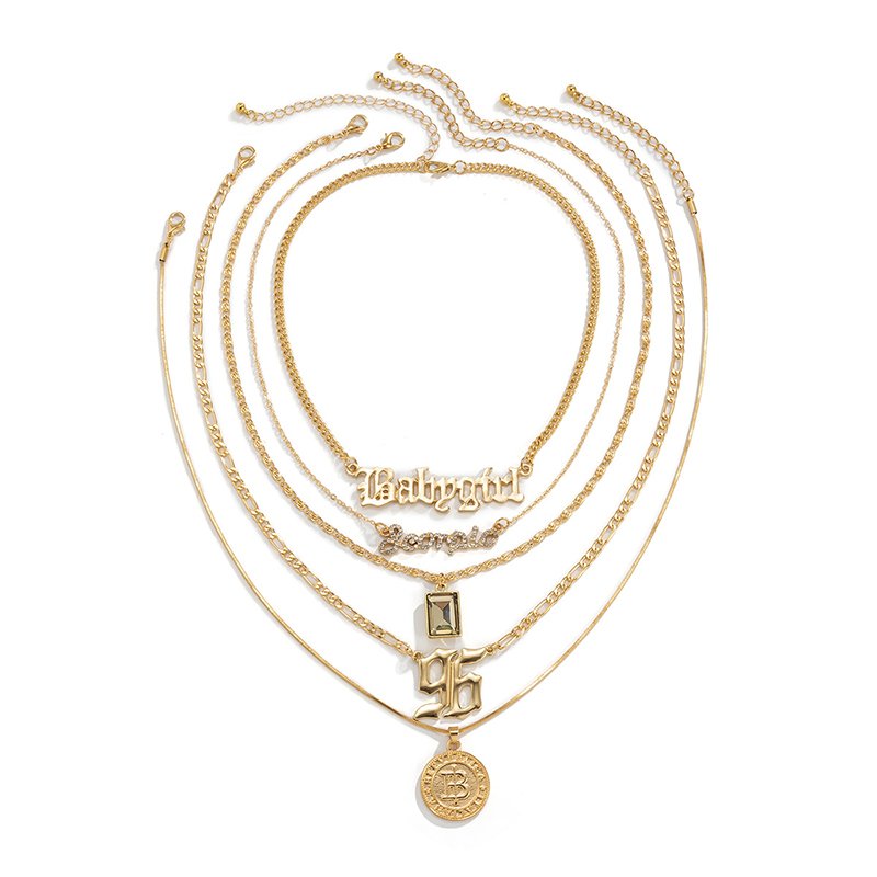 Personalized Multi-Element Pendant Necklaces Mix-And-Match Letter Embossed Geometric Medal Accessories Metal Snake Bone Chain Gemstone Necklace Jewelry Gifts
Personalized Multi-Element Pendant Necklaces Mix-And-Match Letter Embossed Geometric Medal Accessories Metal Snake Bone Chain Gemstone Necklace Jewelry Gifts