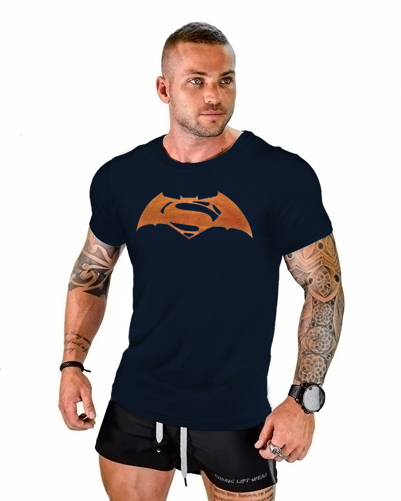 Men t shirt Golden Batman Superman Printed Muscle Cotton Fitness Short Sleeve Men's T-shirt, White;black
Men t shirt Golden Batman Superman Printed Muscle Cotton Fitness Short Sleeve Men's T-shirt, White;black
