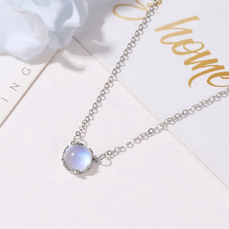 Korean Sweet Blue Gradient Stone Neckalce Jewelry Gift Exquisite Fashion Fresh Moonstone Necklace For Women
Korean Sweet Blue Gradient Stone Neckalce Jewelry Gift Exquisite Fashion Fresh Moonstone Necklace For Women