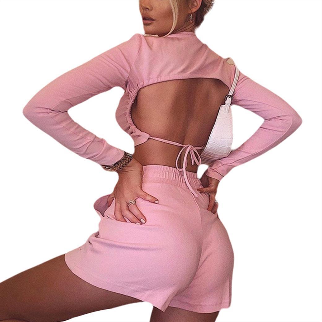 sports suit two piece womenpant casual tracksuit sets long sleeve open back crop elastic shorts pant fitness clothes, White
sports suit two piece womenpant casual tracksuit sets long sleeve open back crop elastic shorts pant fitness clothes, White