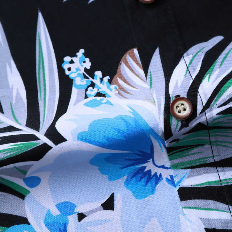 HIP HOP Autumn Spring Clothes Shirt Men Long Sleeves Big Size M-5XL 6XL 7XL Hawaiian Beach Casual Floral For Man 210721