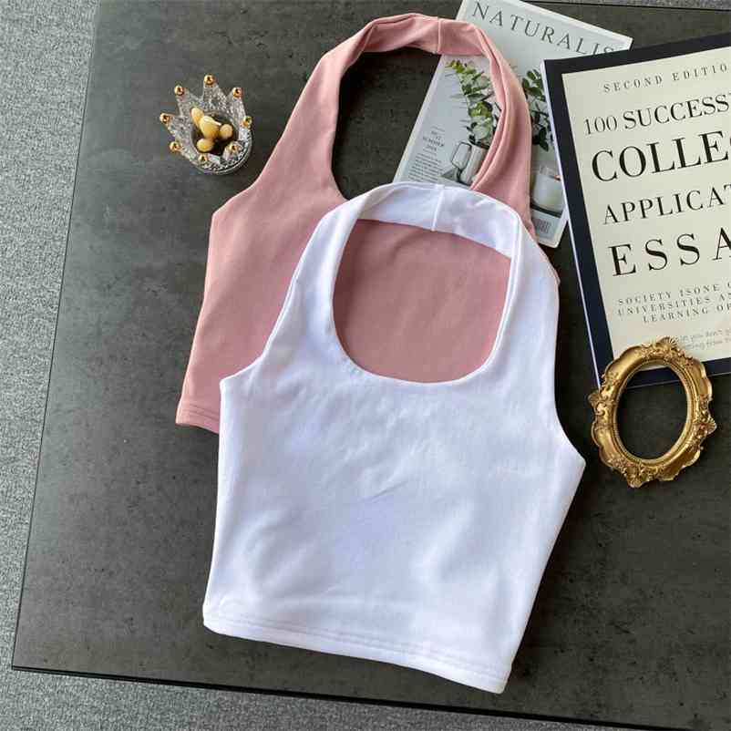 Women Vintage Backless Halter Suspender Vest Sexy Solid Color Versatile Bottomed Fashion Spring Summer 11B697 210525, White
Women Vintage Backless Halter Suspender Vest Sexy Solid Color Versatile Bottomed Fashion Spring Summer 11B697 210525, White