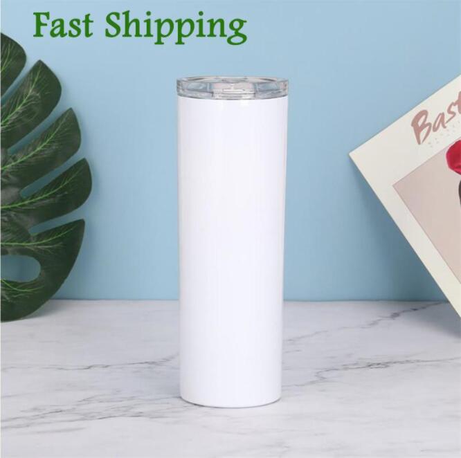 20oz Sublimation Skinny Tumbler Straight Tumblers With Metal Straw Straws Brush And Coaster Stainless Steel Portable Outdoor Cup dsg
20oz Sublimation Skinny Tumbler Straight Tumblers With Metal Straw Straws Brush And Coaster Stainless Steel Portable Outdoor Cup dsg