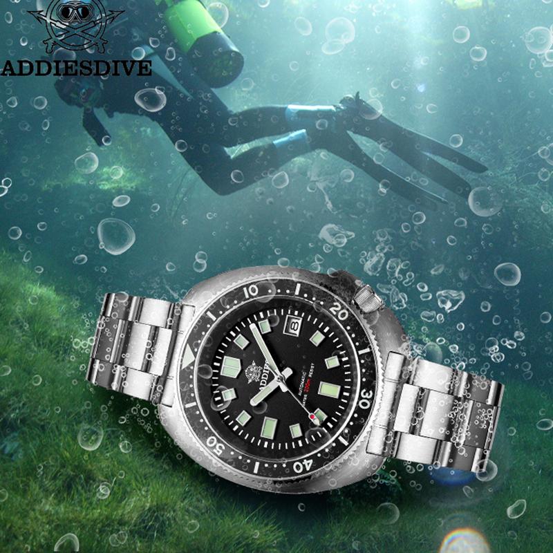 Wristwatches Addies 2021 Luxury Men Dive Watches Japan NH35 Sapphire Mens Automatic Mechanical Watch C3 Luminous 200m Diver, Steel-silver black
Wristwatches Addies 2021 Luxury Men Dive Watches Japan NH35 Sapphire Mens Automatic Mechanical Watch C3 Luminous 200m Diver, Steel-silver black