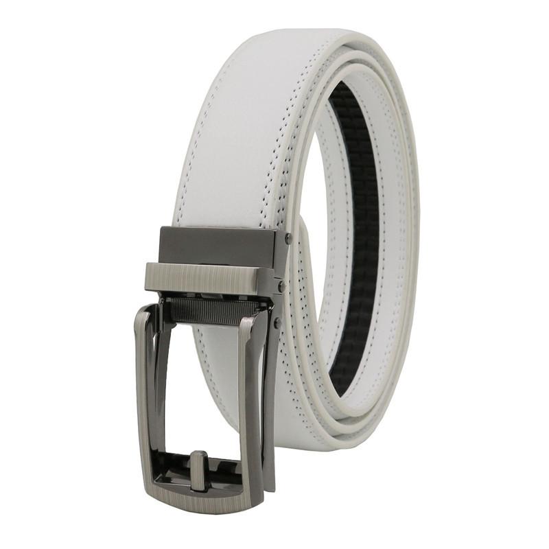 Belts Men's Click Belt Pin Automatic Buckle Genuine Leather For High Quality Jeans Cowskin Casual