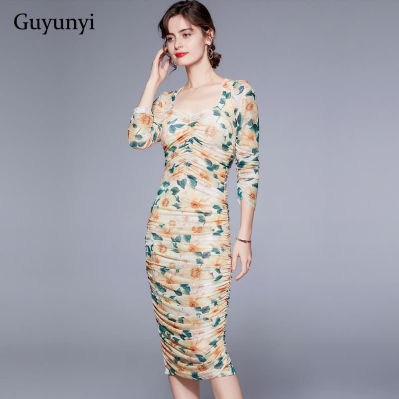 Elegant Party Dress 2021 Summer High Waist Tight Mid-Calf Puff Sleeve Small Folds Elasticity Vintage Floral Mesh Women Casual Dresses, Cx2743
Elegant Party Dress 2021 Summer High Waist Tight Mid-Calf Puff Sleeve Small Folds Elasticity Vintage Floral Mesh Women Casual Dresses, Cx2743