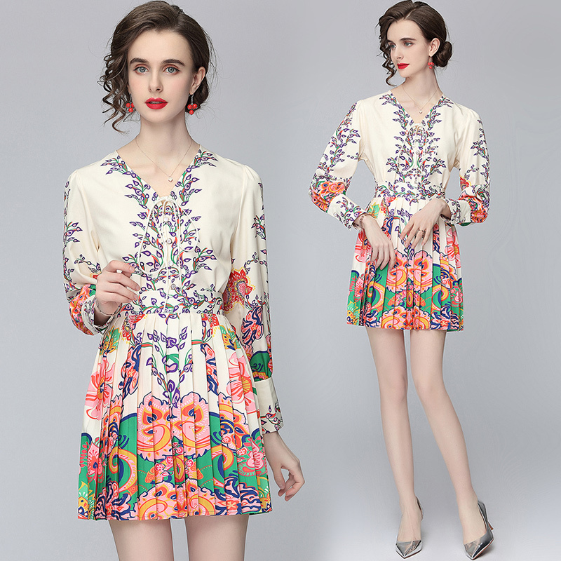 Dropshipping Spring Summer Fall Autumn 2pcs Women Ladies Sets Vintage Floral Print V Neck Long Sleeve Tops Shirt Blouse Pleated Skirt Suits Casual Party OL Outfits, Oh1928
Dropshipping Spring Summer Fall Autumn 2pcs Women Ladies Sets Vintage Floral Print V Neck Long Sleeve Tops Shirt Blouse Pleated Skirt Suits Casual Party OL Outfits, Oh1928