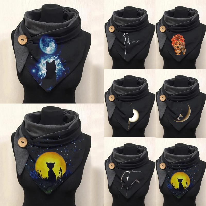 Scarves Women Casual Cat Print Scarf Fashion Retro Multi-Purpose Shawl Button Designer Winter Warm Shawls In Stock
Scarves Women Casual Cat Print Scarf Fashion Retro Multi-Purpose Shawl Button Designer Winter Warm Shawls In Stock