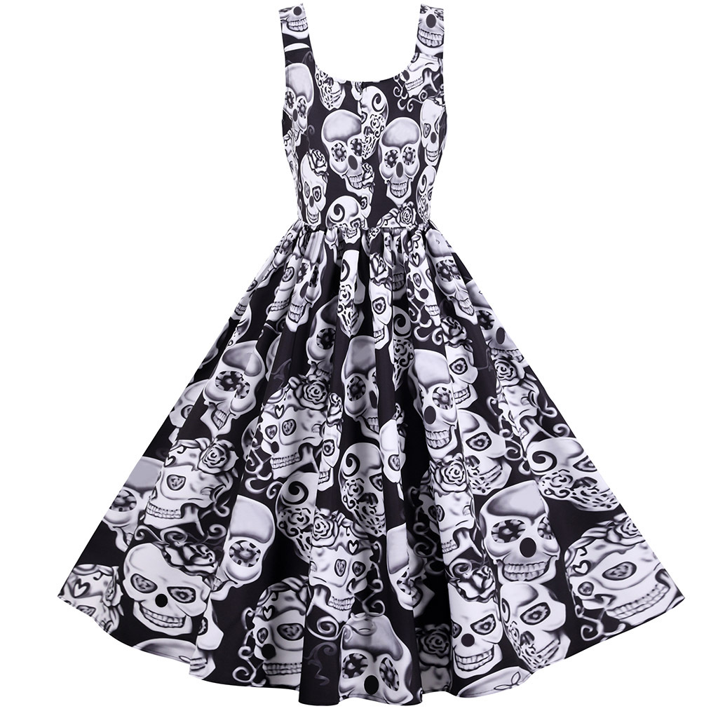 Halloween Pumpkin Skull Print Dress Adult Ladies Multicolor Retro Holiday Christmas Halloween Easy Carnival 2021, Black;gray
Halloween Pumpkin Skull Print Dress Adult Ladies Multicolor Retro Holiday Christmas Halloween Easy Carnival 2021, Black;gray