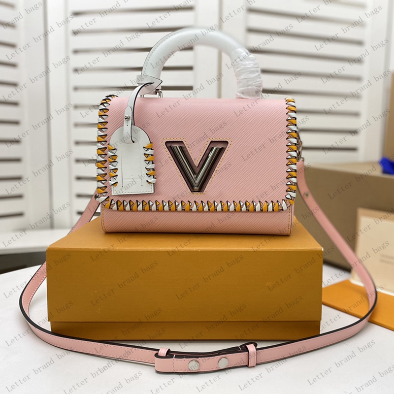 Top quality shoulder bag brand designer handbag women's fashion luxury twist medium original leather diagonal bag with box, Colour 6 23*17*9.5
Top quality shoulder bag brand designer handbag women's fashion luxury twist medium original leather diagonal bag with box, Colour 6 23*17*9.5