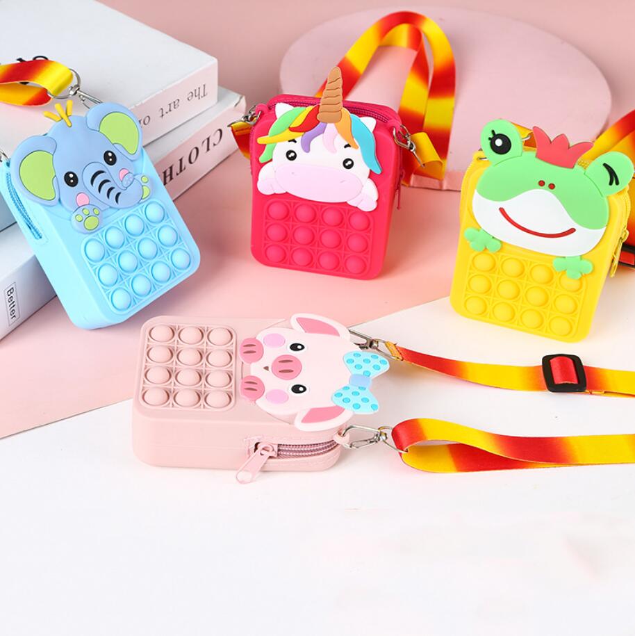 Fidget Toys Pops Sensory Bubble Shoulder Bag Cellphone Straps Finger Push Phone Pouch Case Coin Purse Decompression Cartoon Animals Toys for Girls Kids
Fidget Toys Pops Sensory Bubble Shoulder Bag Cellphone Straps Finger Push Phone Pouch Case Coin Purse Decompression Cartoon Animals Toys for Girls Kids