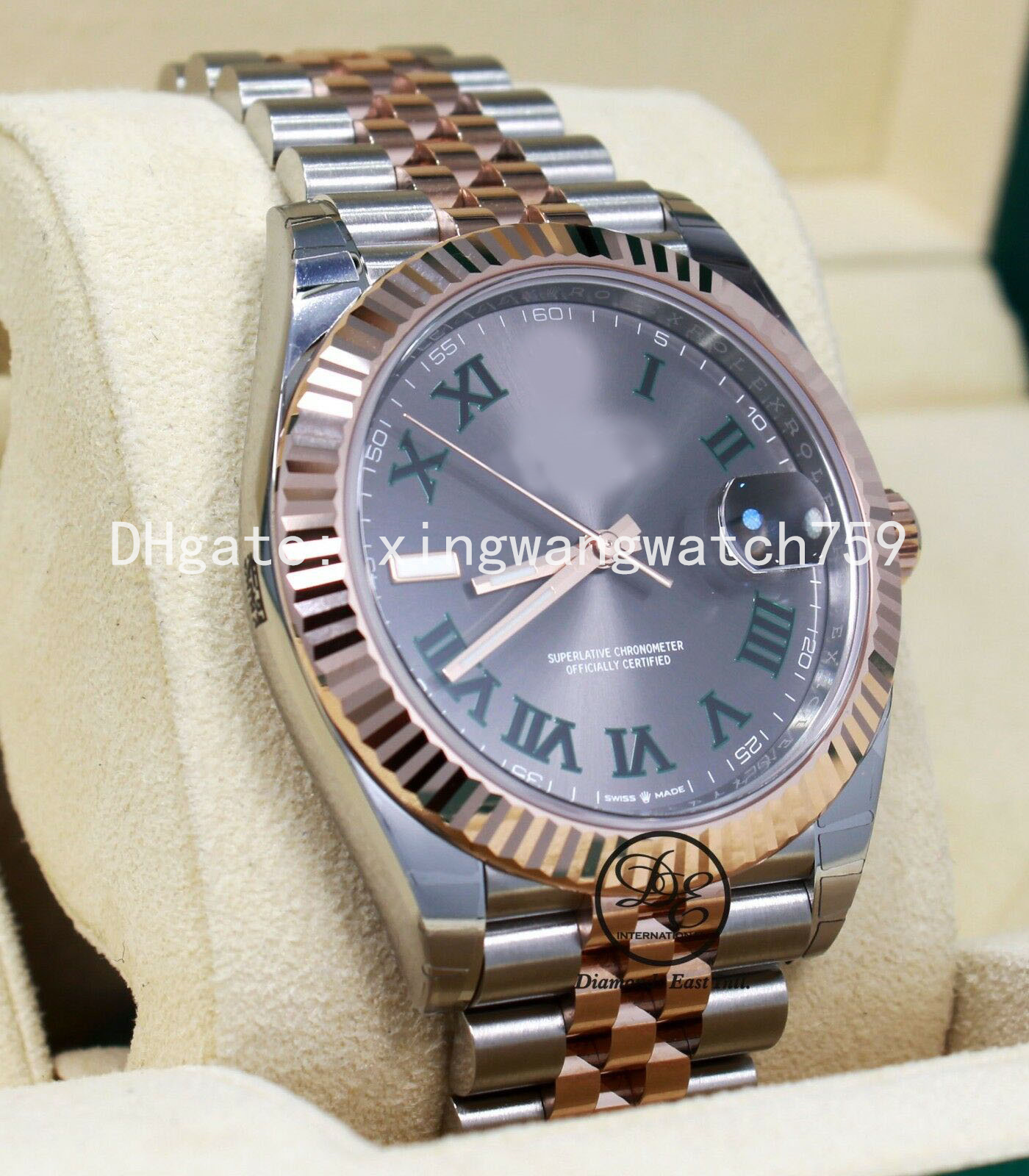 Luxury DJ NEW Factory High Quality Wristwatches Sapphire 41mm gray Dial Two Tone 126331 Mechanical Asia 2813 Automatic Mens Men's Watch Watches, Split
Luxury DJ NEW Factory High Quality Wristwatches Sapphire 41mm gray Dial Two Tone 126331 Mechanical Asia 2813 Automatic Mens Men's Watch Watches, Split