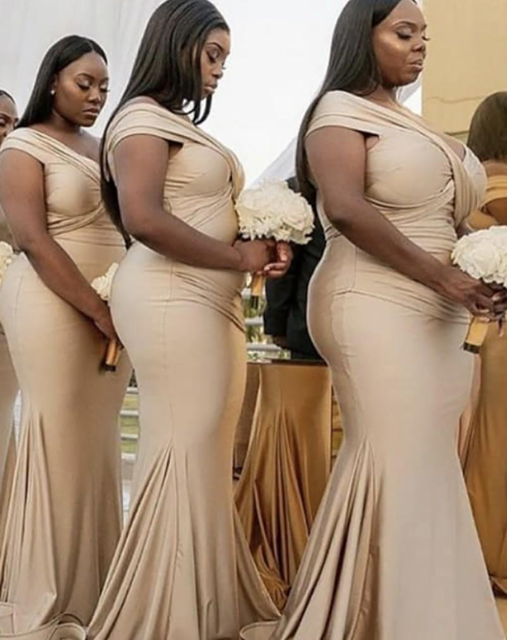 Africa Style Bridesmaid Dresses 2021 New Arabic Halter Sexy Misorder Modest Junior Maid Of Honor Mermaid Wedding Party Dress