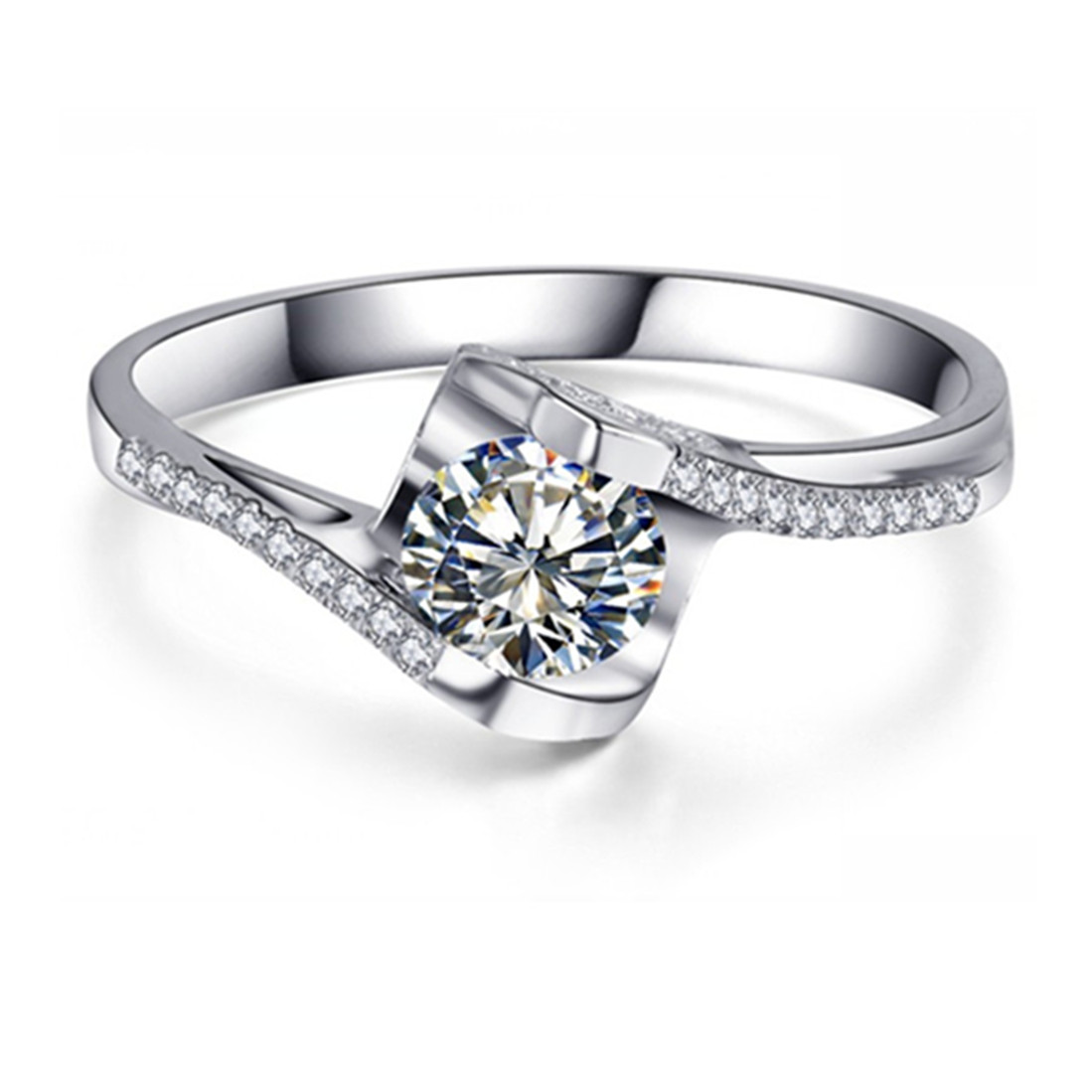 Angle Kiss Micro Paved 925 Sterling Silver Women Ring 0.6CT NSCD Simulated Diamond Female Engagement Jewelry 18K White Gold Plated
Angle Kiss Micro Paved 925 Sterling Silver Women Ring 0.6CT NSCD Simulated Diamond Female Engagement Jewelry 18K White Gold Plated