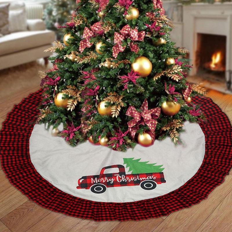 Christmas Decorations 90cm/120cm Tree Skirt Plaid Lace Pattern Xmas For Home Decoration Year Party Decor Ornaments
Christmas Decorations 90cm/120cm Tree Skirt Plaid Lace Pattern Xmas For Home Decoration Year Party Decor Ornaments