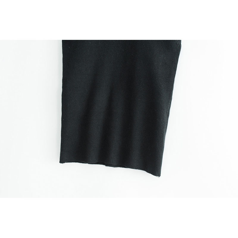 Halter Turtleneck Stretch Elastic Sweater Off-the-Shoulder Slim Sexy Women Bandage Crop Top Streetwear Feminine Knitwear 210520
