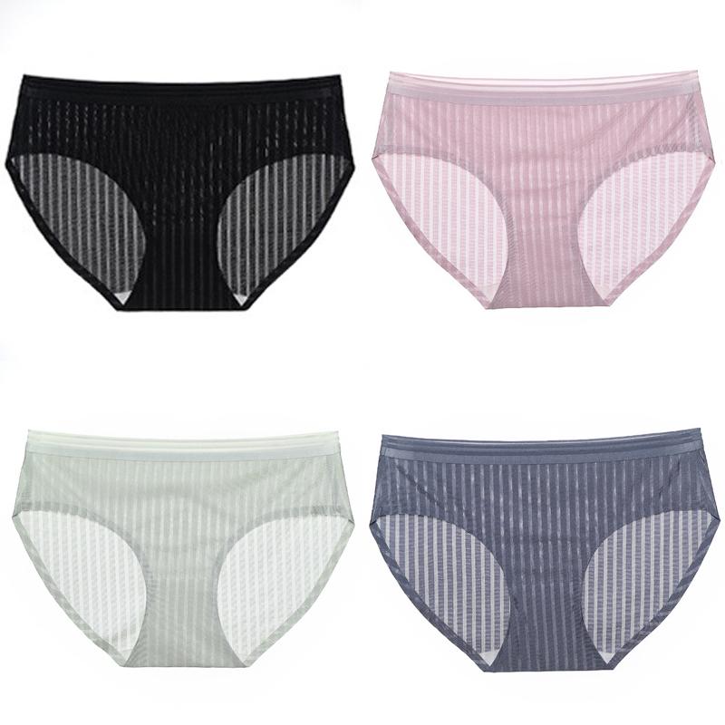 Women's Panties 4Pcs/lot Summer Women Underwear Sexy Lingerie Ice Silk Briefs Seamless Pants Girls Underpants Semi-transparent Knickers, Black;pink
Women's Panties 4Pcs/lot Summer Women Underwear Sexy Lingerie Ice Silk Briefs Seamless Pants Girls Underpants Semi-transparent Knickers, Black;pink