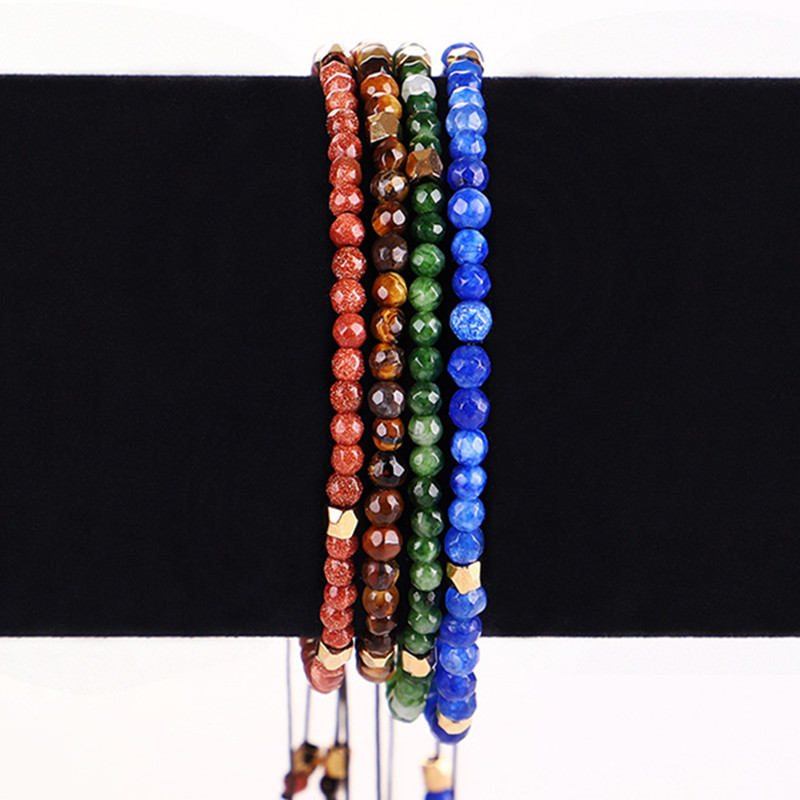 3mm Natural Beaded Strands Bracelets Lazuli Tiger Eyes Golden Sand Stone Jewelry Weave Rope Bangles Women Bracelet Gift
3mm Natural Beaded Strands Bracelets Lazuli Tiger Eyes Golden Sand Stone Jewelry Weave Rope Bangles Women Bracelet Gift
