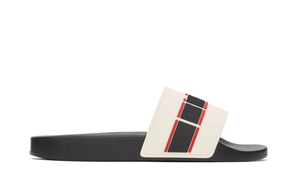 classical fashion White cream rubber slides sandals mens and womens outdoor beach slip on flip flops, Black 
classical fashion White cream rubber slides sandals mens and womens outdoor beach slip on flip flops, Black