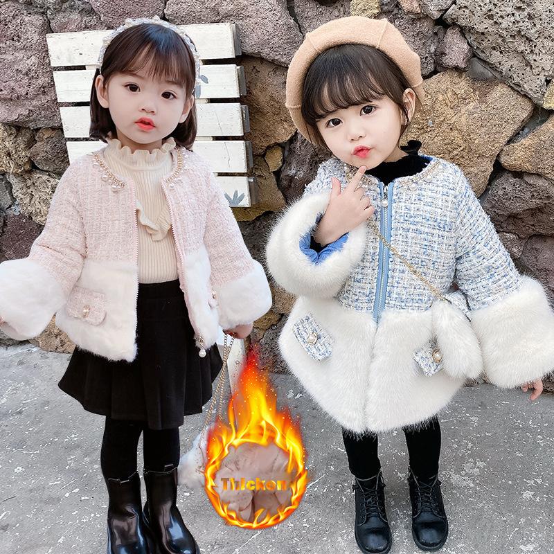 Jackets Winter Fur Jacket Kids Girl Parkas Cute Warm Wedding Faux Coat Children Cotton Padded Clothes Party Baby TZ658, Blue;gray
Jackets Winter Fur Jacket Kids Girl Parkas Cute Warm Wedding Faux Coat Children Cotton Padded Clothes Party Baby TZ658, Blue;gray