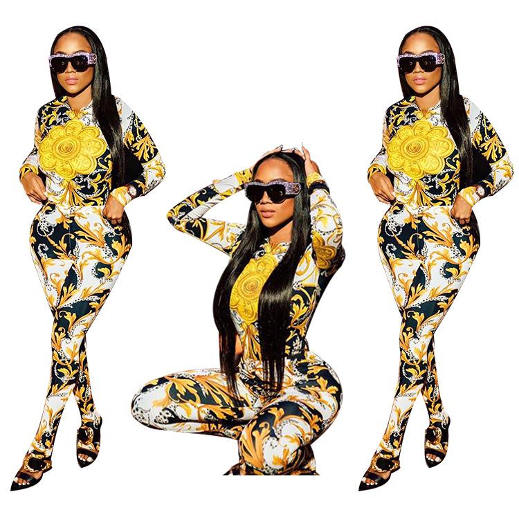 Echoine Sexy Yellow Print Jumpsuit Long Sleeve Fall Vintage Romper Women Party Club Outfits Streetwear Skinny Bodycon Overalls Women's Jumps, Black;white
Echoine Sexy Yellow Print Jumpsuit Long Sleeve Fall Vintage Romper Women Party Club Outfits Streetwear Skinny Bodycon Overalls Women's Jumps, Black;white