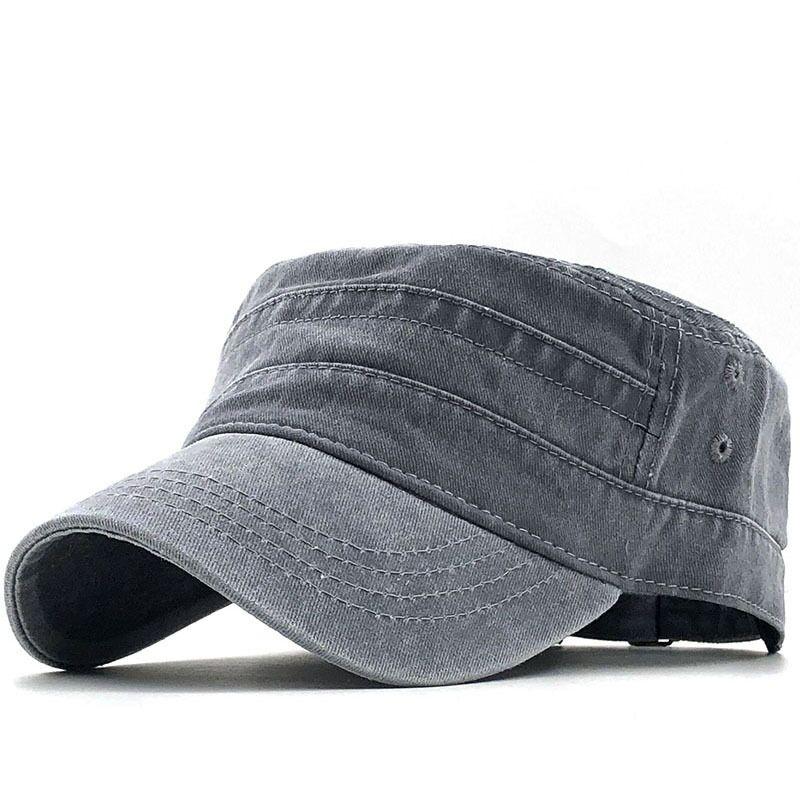 Berets Men's Hat 100% Cotton Simple Military Flat Top Retro Student Outdoor Fishing Cap, Blue;gray
Berets Men's Hat 100% Cotton Simple Military Flat Top Retro Student Outdoor Fishing Cap, Blue;gray